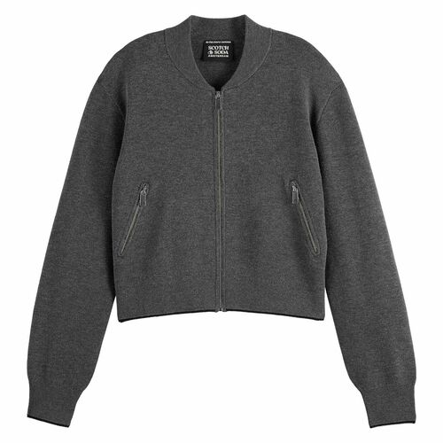Scotch & Soda Compact Knitted Cropped Bomber